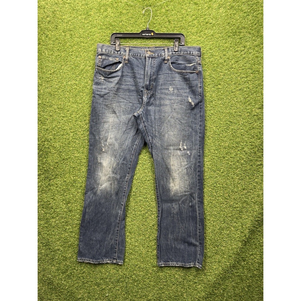 American Eagle Jeans Mens 38x32 Relaxed Straight Dark Wash Denim Casual Work